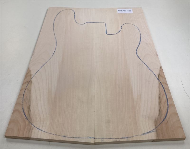 Top Sycamore / Europ. Maple, gentle curl, 2-pcs. Unique Piece #065
